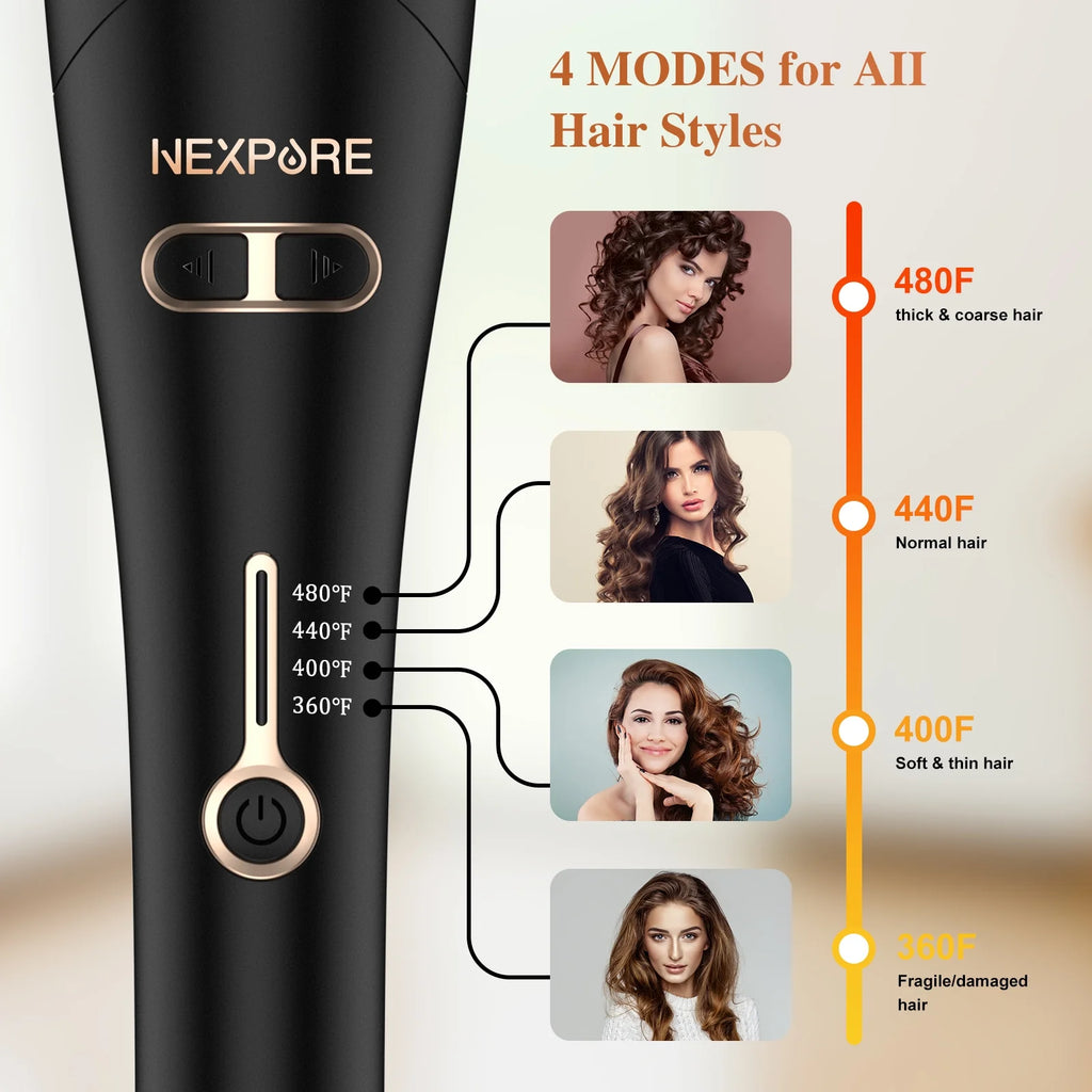 Gold 1" Rotating Barrel Curling Iron J8281