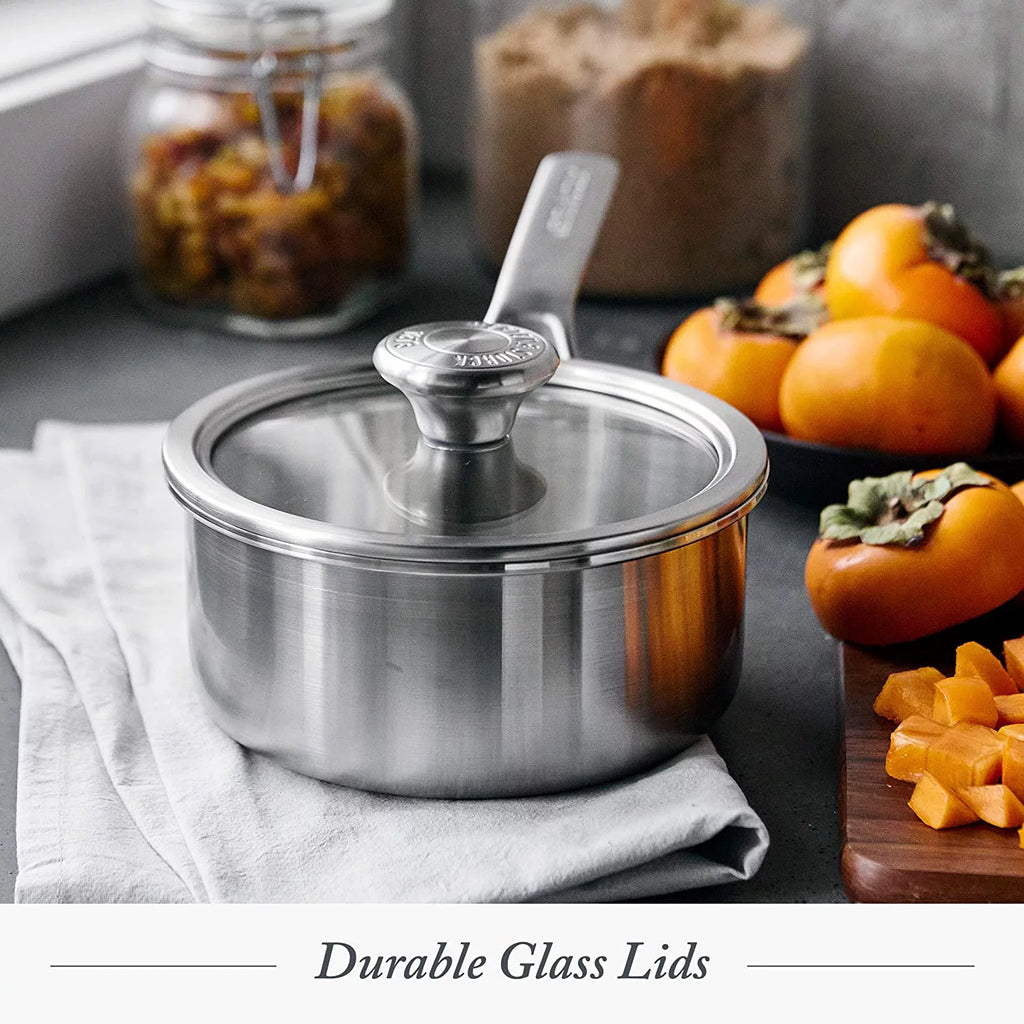 14 Piece Tri-Ply Stainless Steel Cookware Set F9684