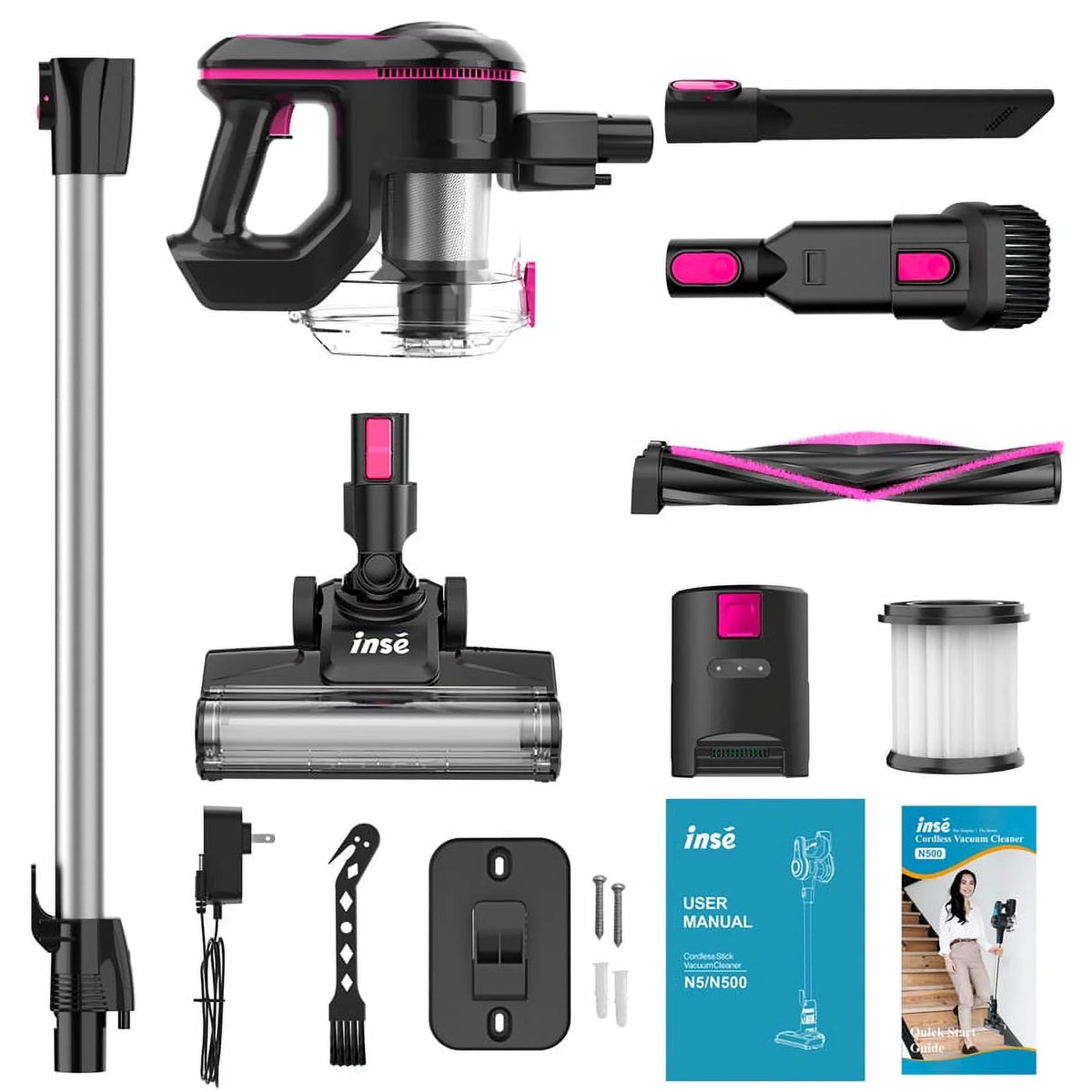 Cordless Stick Vacuum with 2200 mAh Battery Q38482