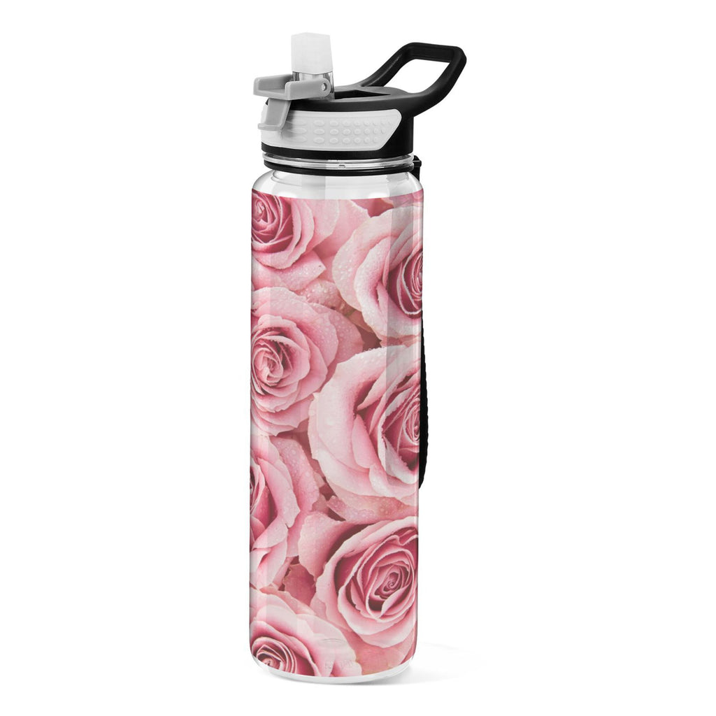 Pink Roses Flowers 32oz Tritan Leakproof Sports Bottle K544