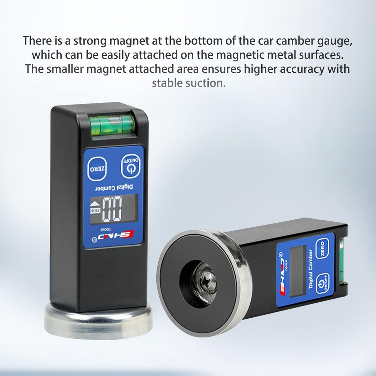 Universal Magnetic Camber Gauge Digital Wheel Alignment Tool with LCD Pack of 2 X414478