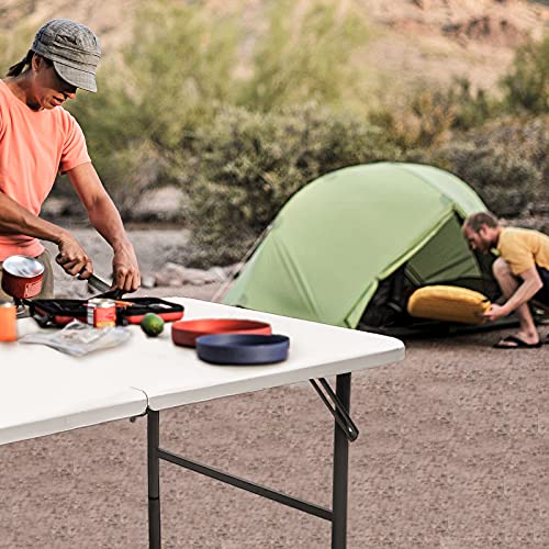4ft Heavy Duty Portable Folding Plastic Table O781061