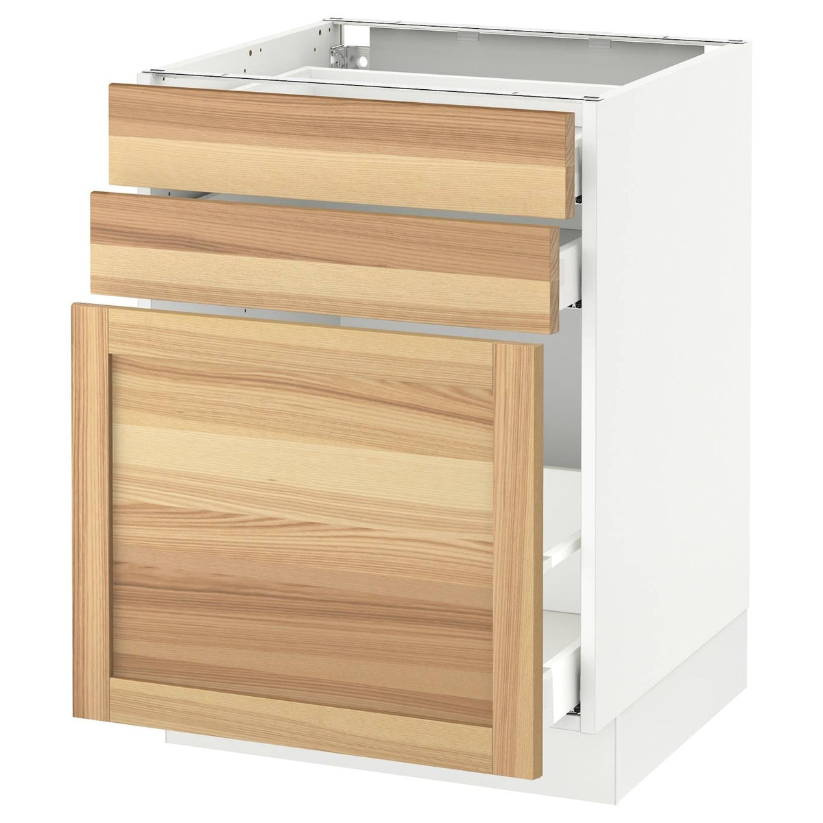 White 2 Drawer Base Cabinet Q7230