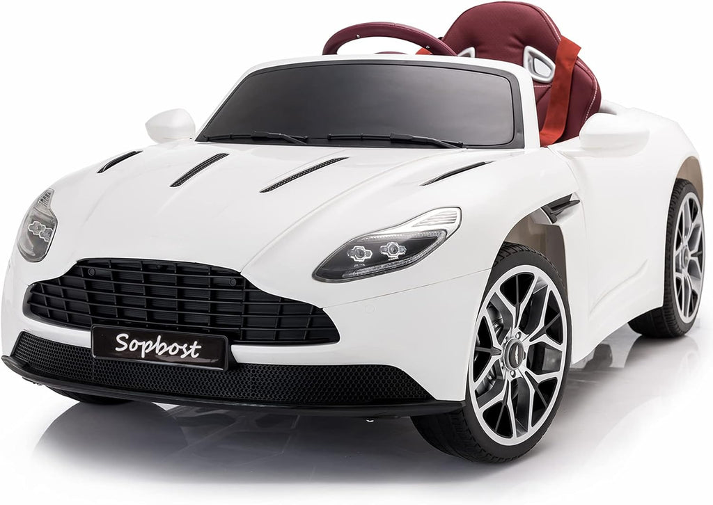 12V Electric Ride On Car with Remote Control EVA Tires White C766
