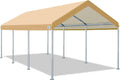 Adjustable 10x20 ft Heavy Duty Carport Canopy, Green W496301