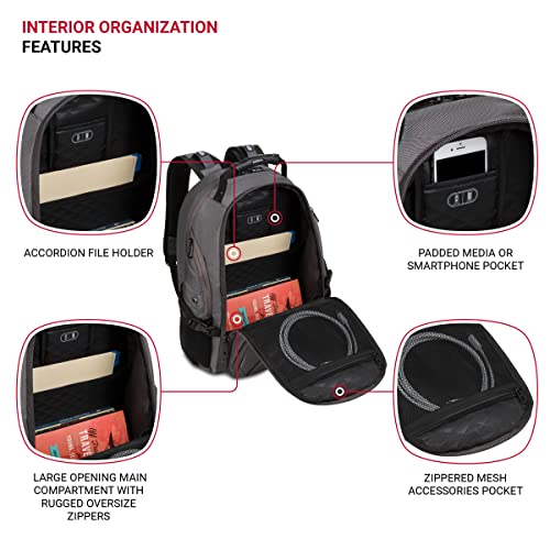 Black 19-Inch Laptop Backpack P4937