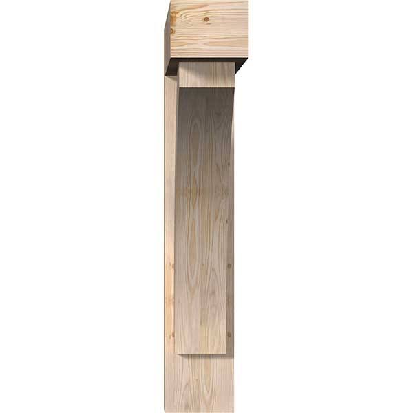 Douglas Fir Smooth Bracket with Offset Brace V9957