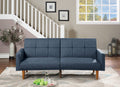 Navy Polyfiber Adjustable Sofa Bed N5301