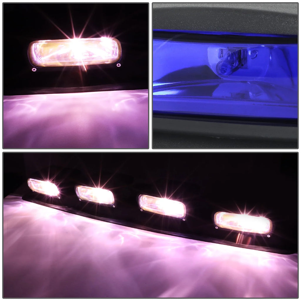 Blue Roof Top Mounted Fog Light with Wiring Harness and Switch D565