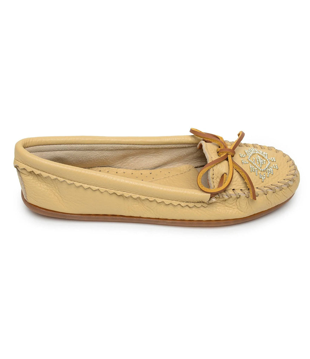 Deerskin Beaded Moc - Carmel 10 H550