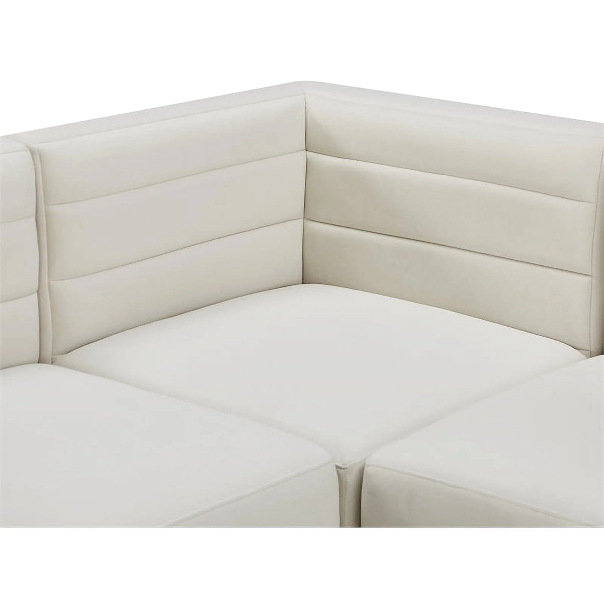 Cream Velvet Modular Sofa V932