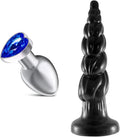Jeweled Anal Plug (S) + 15.7inch Huge Anal Plug F8743