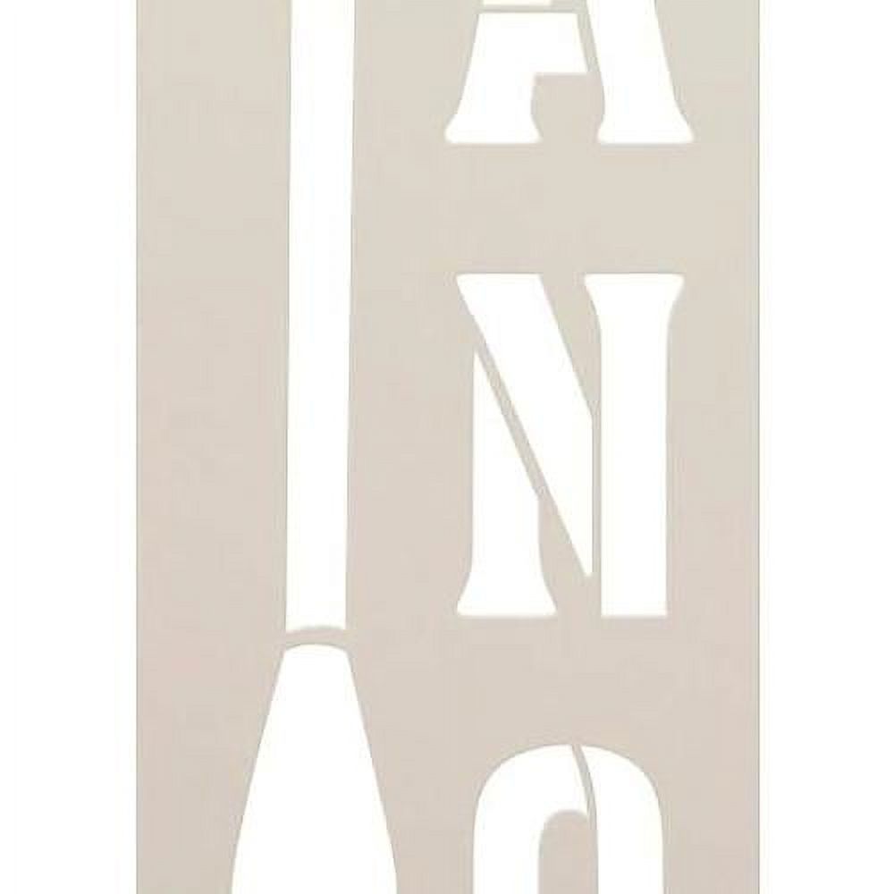 Canoe Stencil With Oar Reusable Template (22.5 X 5.25 Inch) M879