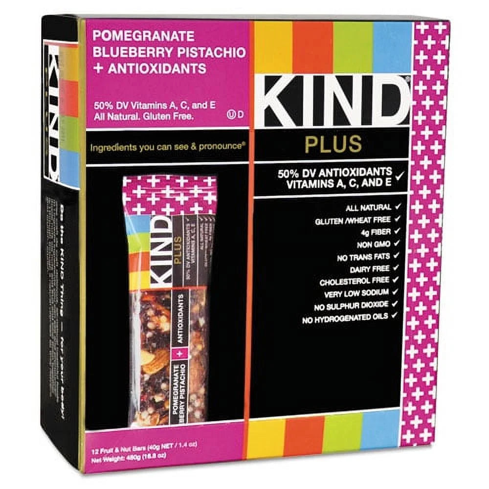 Pomegranate Blueberry Pistachio Nutrition Bar 1.4 Oz 12 Count X7835