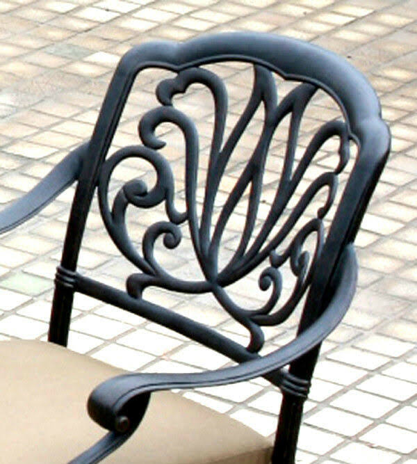Bronze Cast Aluminum Swivel Patio Bar Stool M9070