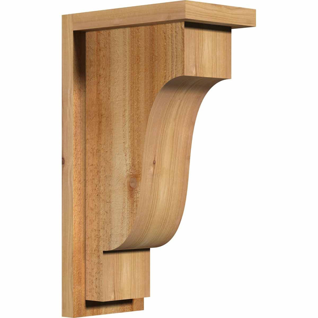 Rough Sawn Corbel with Backplate, Western Red Cedar S241485