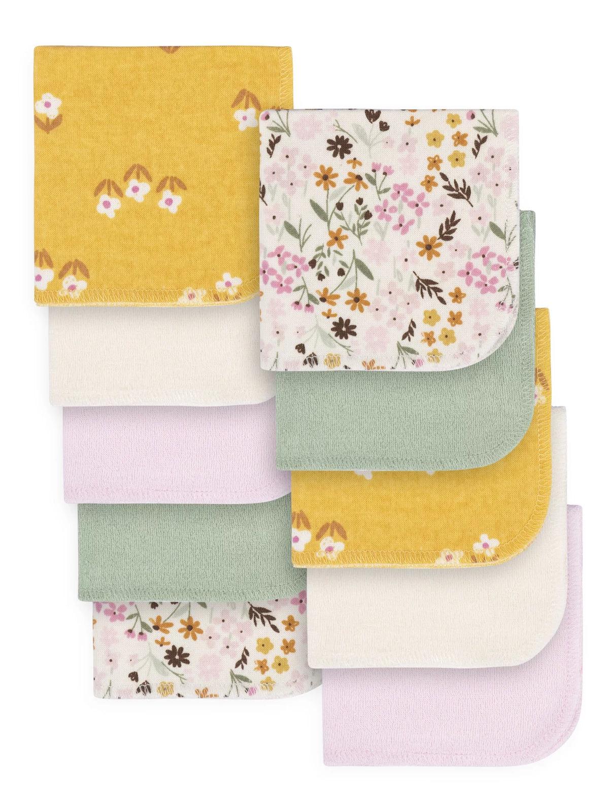 Baby Girl Washcloths 10-Piece H632