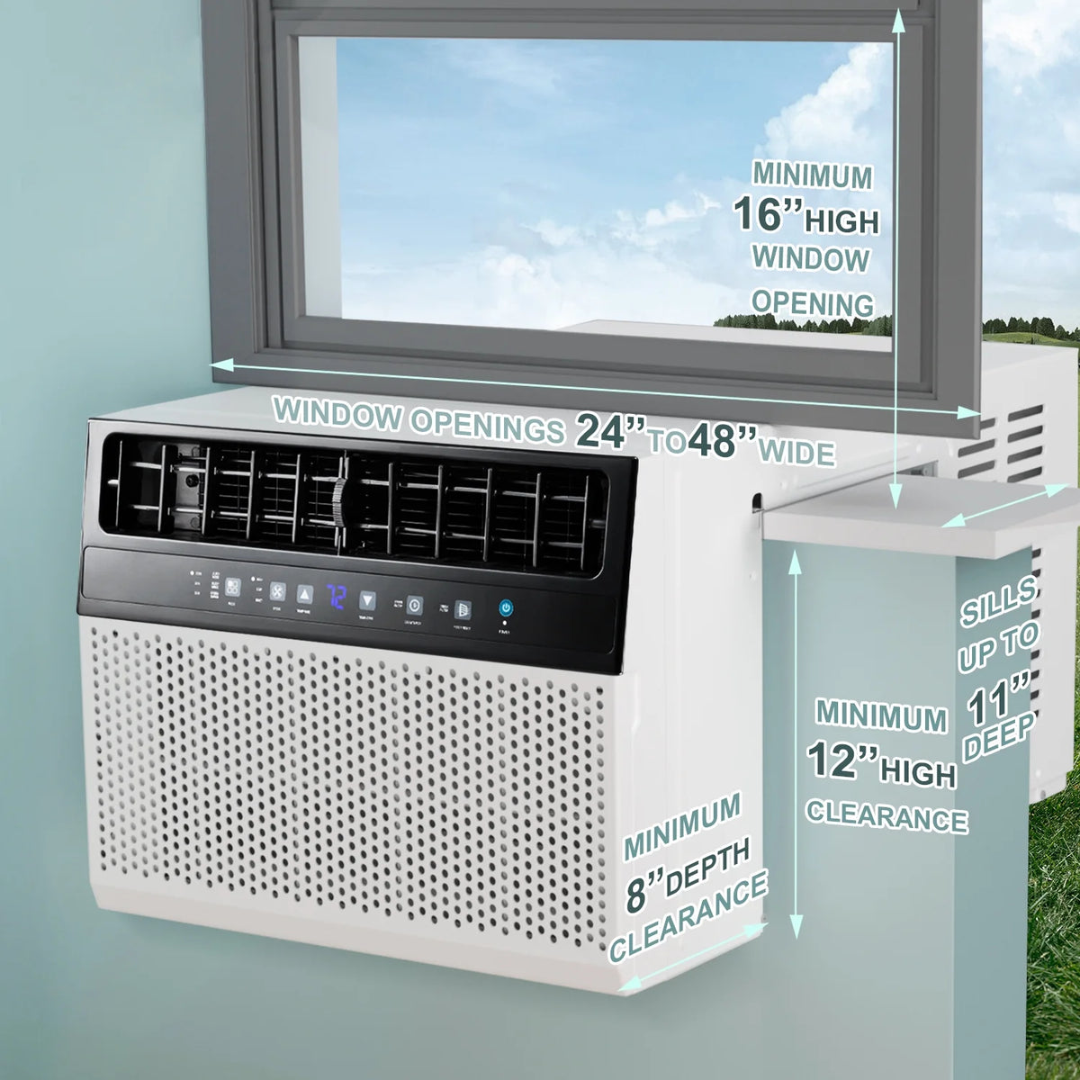 8,100 BTU U-Shaped Window Air Conditioner A4114