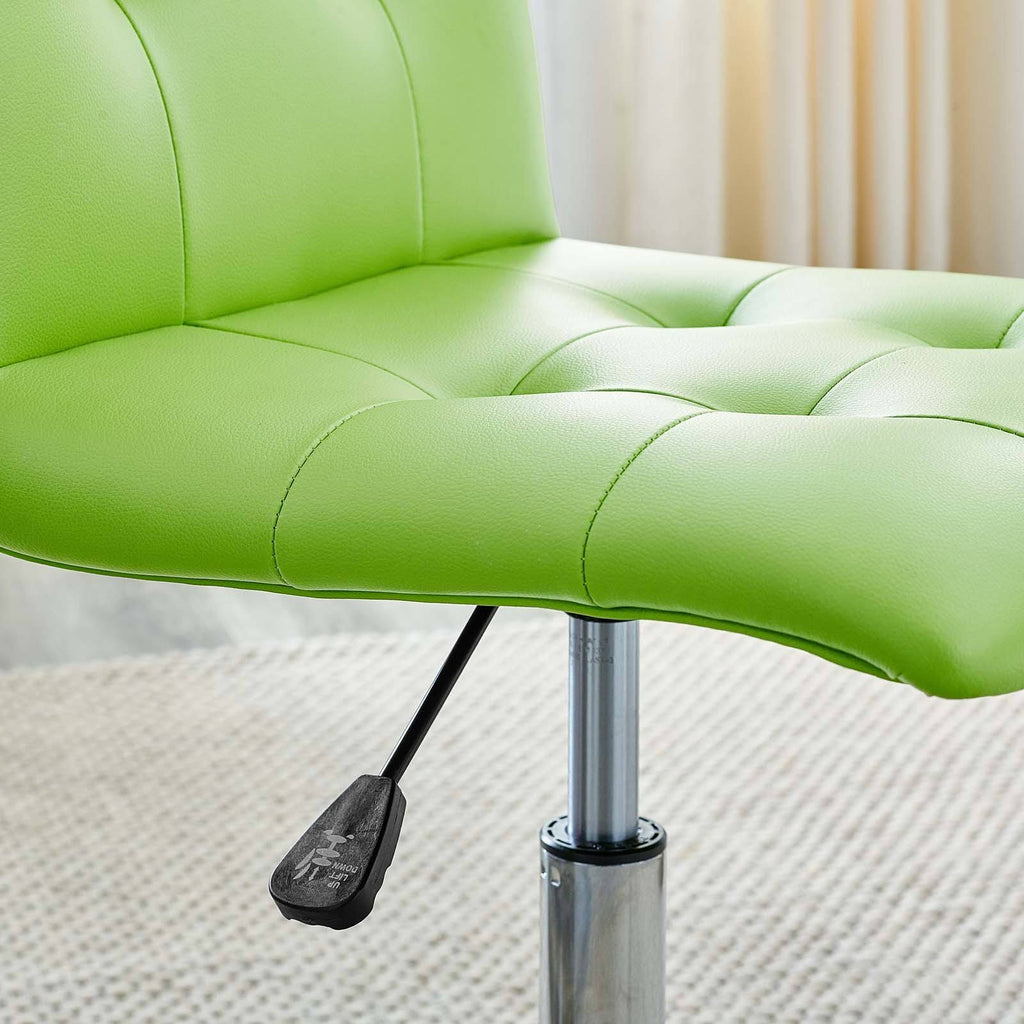 Brown Armless Mid Back Office Chair H471386