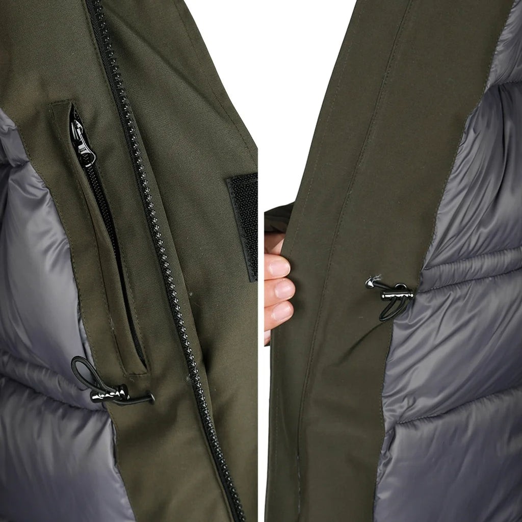 Waterproof Heavy Winter Down Parka Jacket with Hood C169