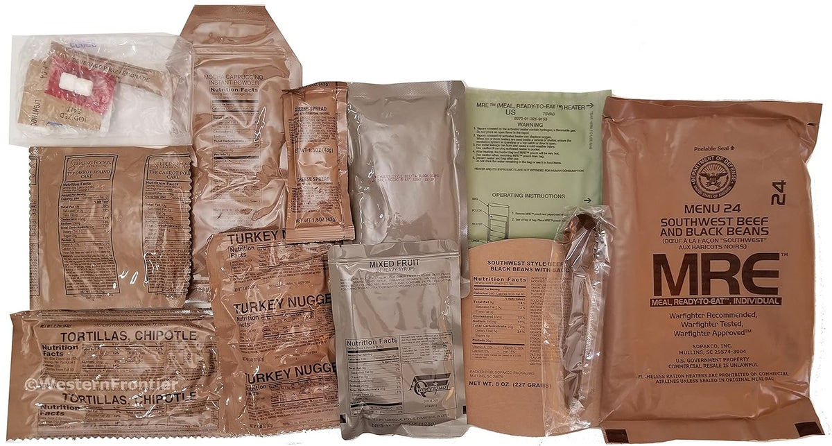 24 Meals Military Surplus Meal Ready to Eat O5959