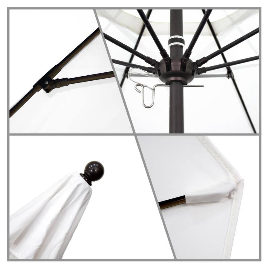 7.5 Ft Fiberglass Market Umbrella Push Open I59098