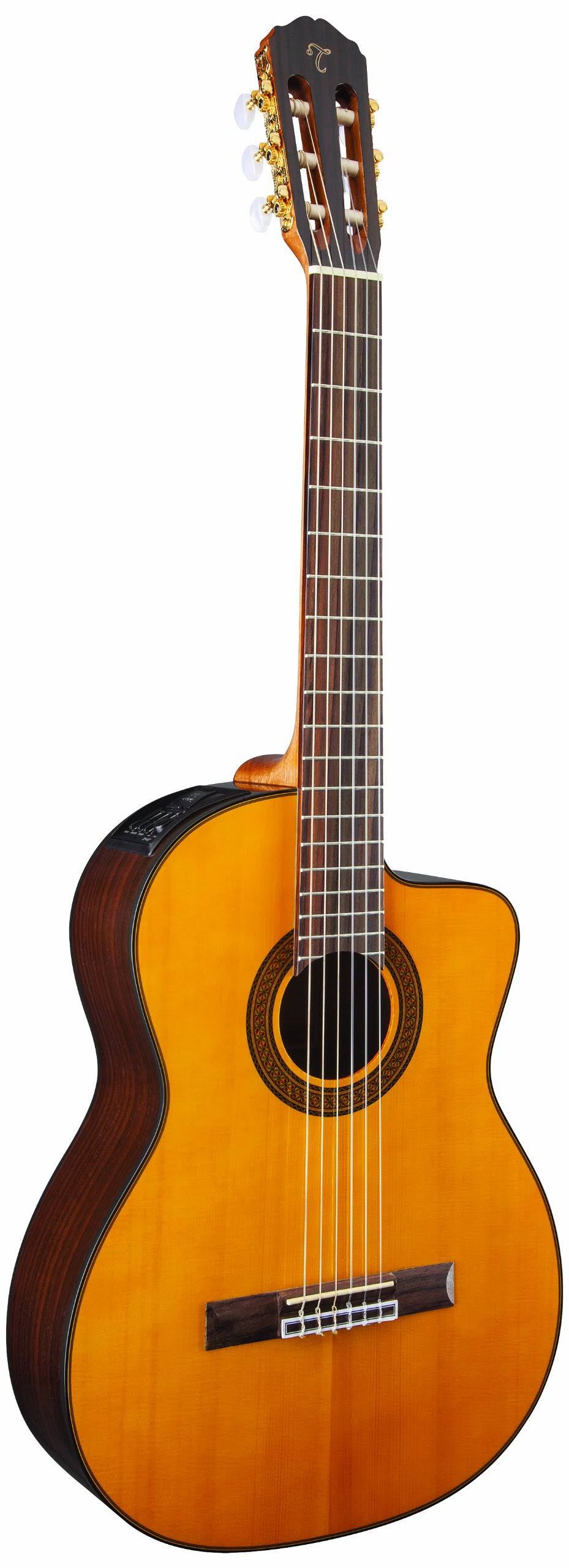 Acoustic Electric Classical Cutaway Guitar O7018