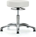 Black Fabric Adjustable Swivel Stool with Footring C519