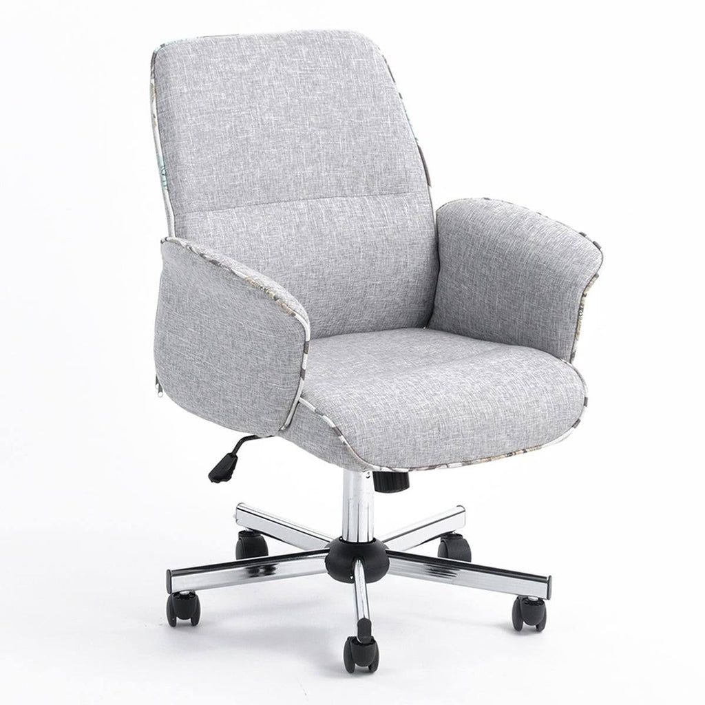Mohave Grey Fabric Turned Arm Desk Chair R6195