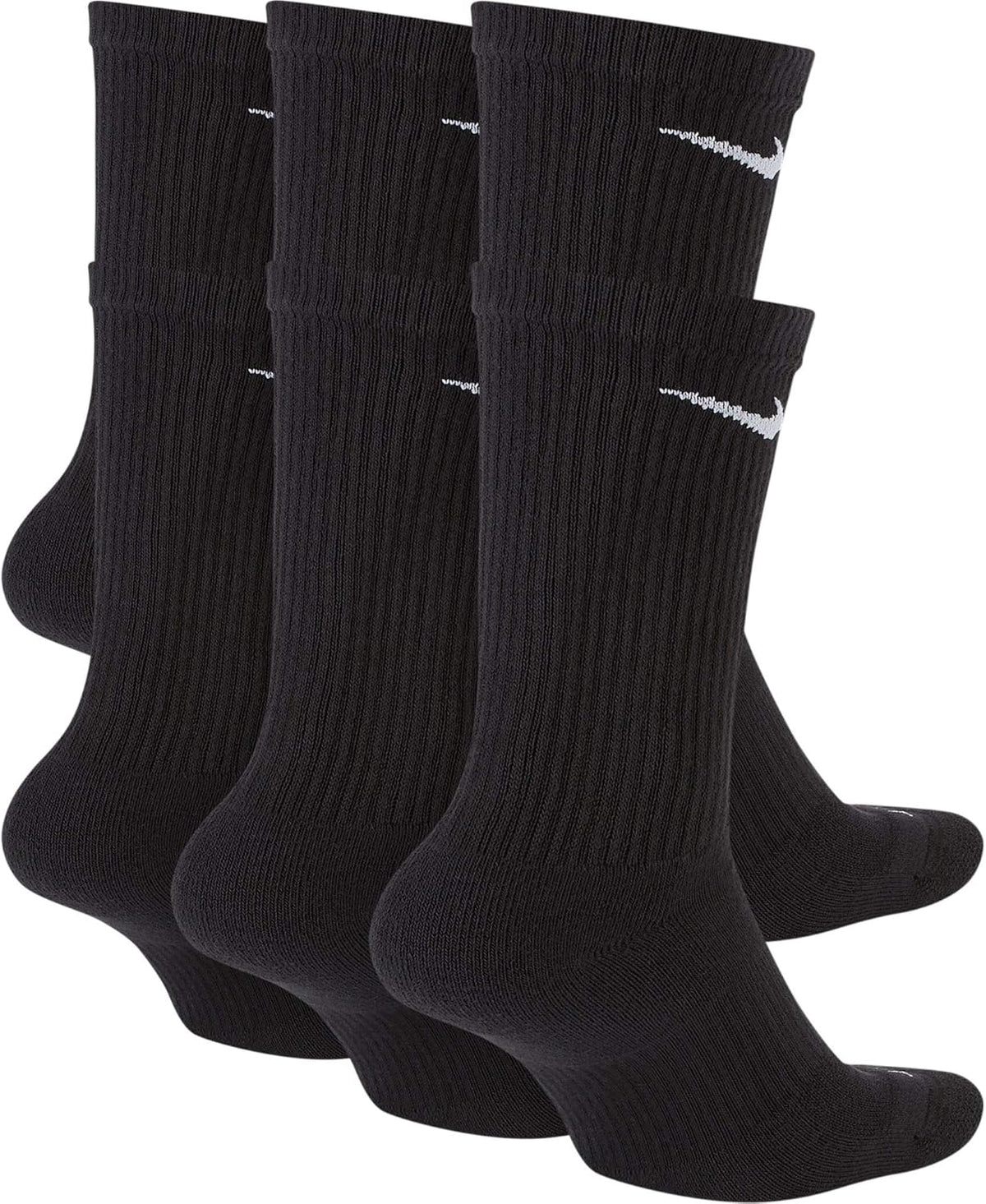 6 Pack Black Crew Socks J549488