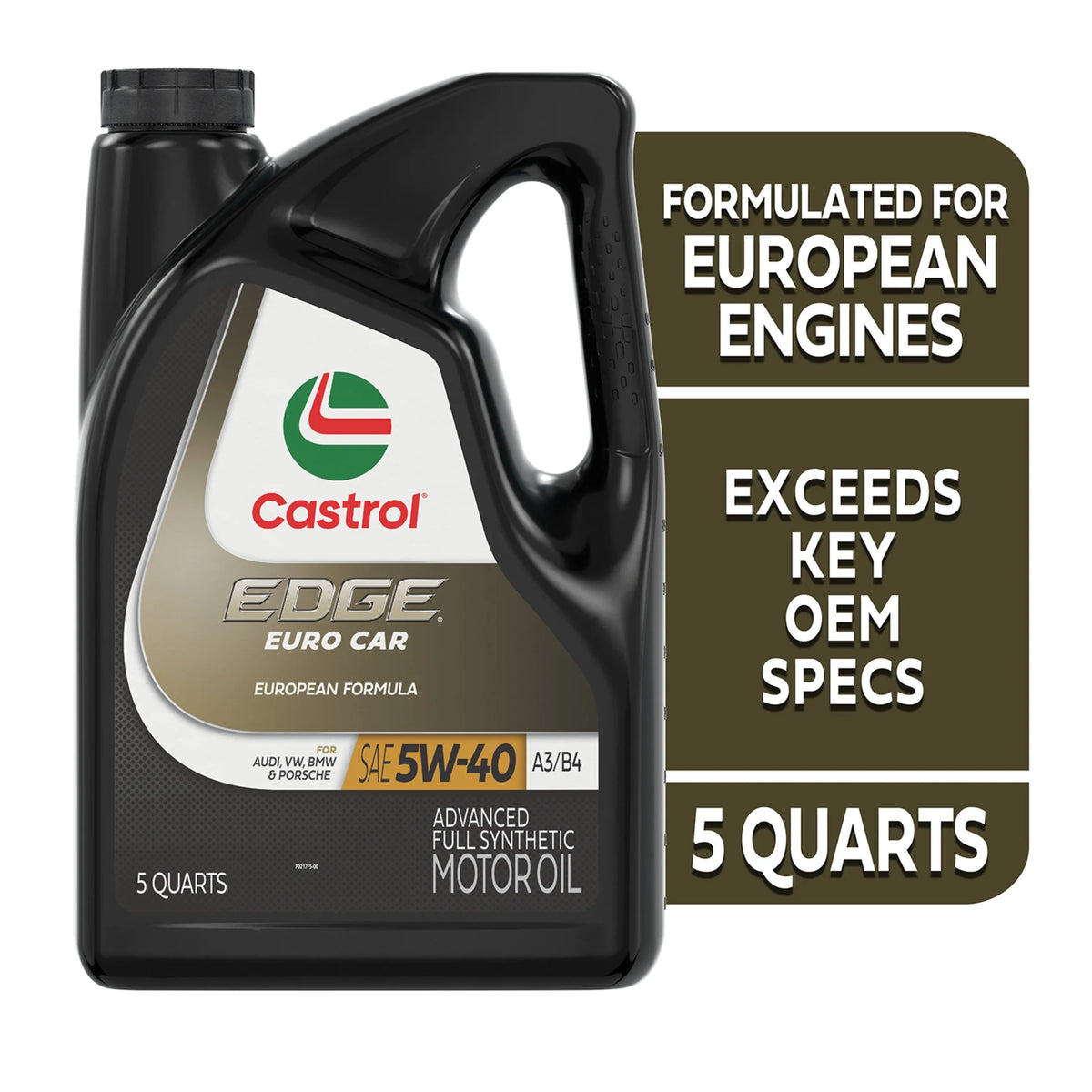 5W-40 A3/B4 Full Synthetic Motor Oil, 5 Quarts H306