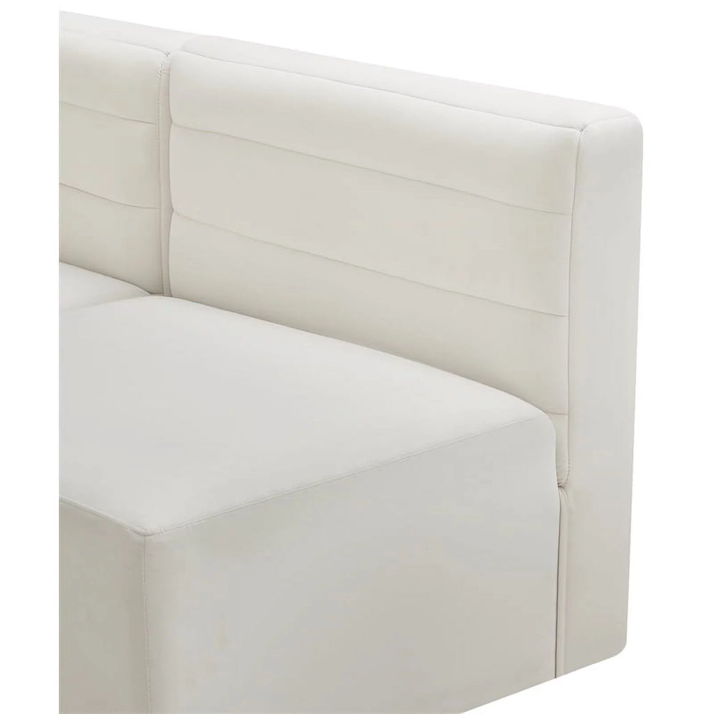 Cream Velvet Modular Sofa V932