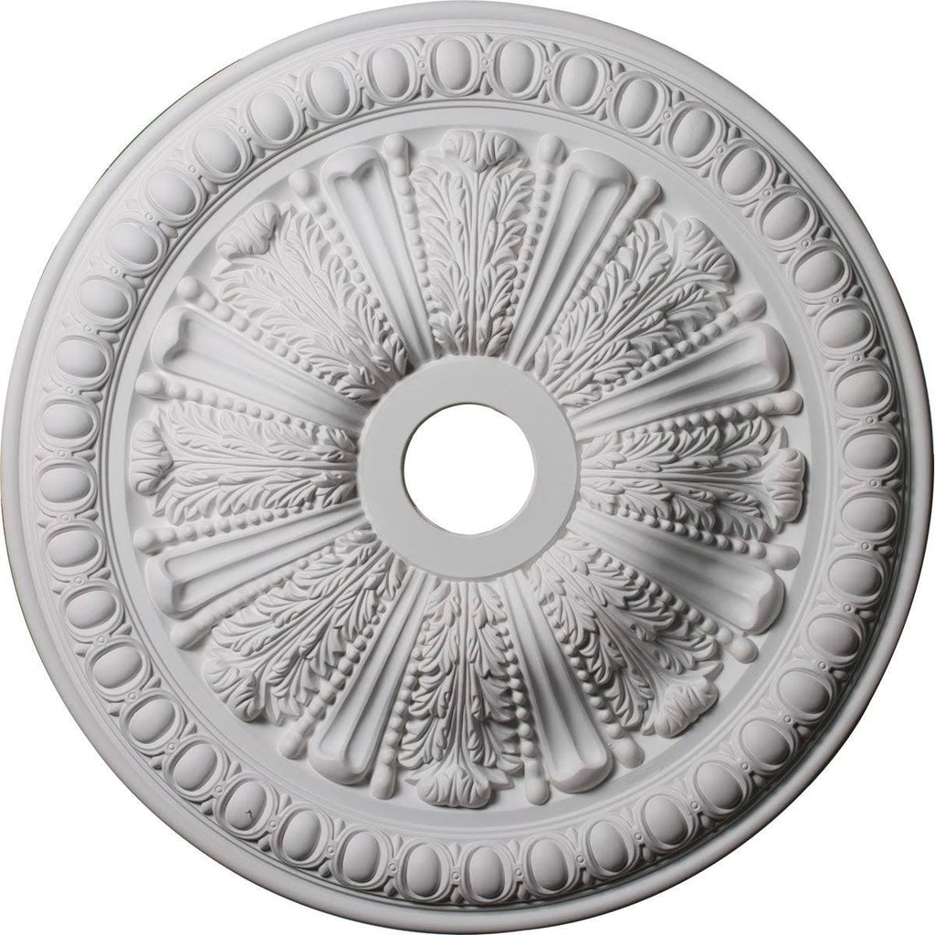 27 7/8x22OD x 3 7/8x22ID x 2 1/2x22P Egg & Dart Ceiling Medallion N90786