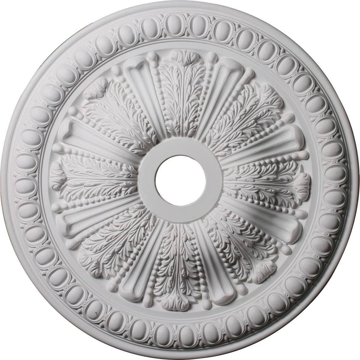27 7/8x22OD x 3 7/8x22ID x 2 1/2x22P Egg & Dart Ceiling Medallion N90786