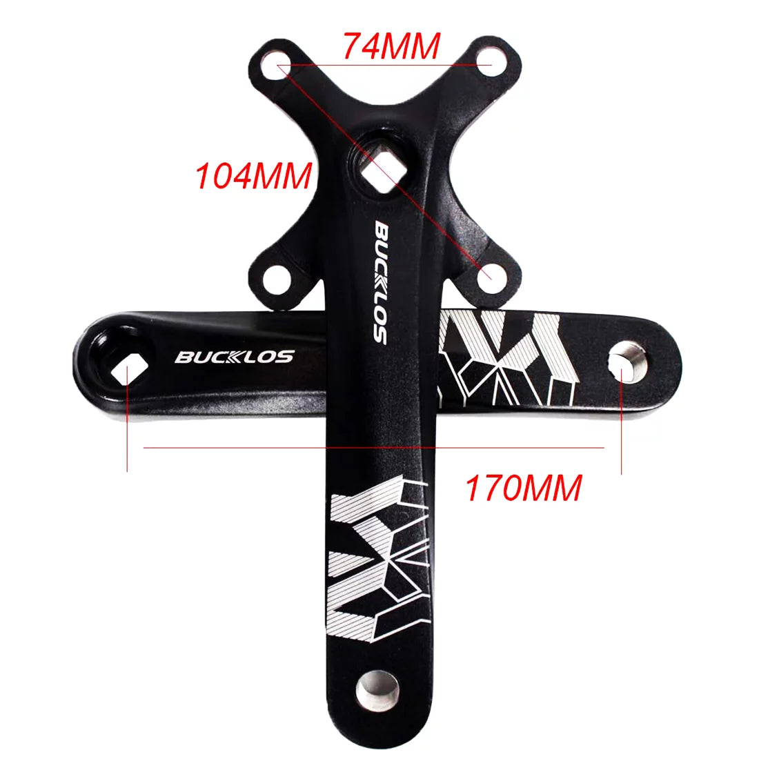 170mm Square Taper Single Speed Crankset U37855
