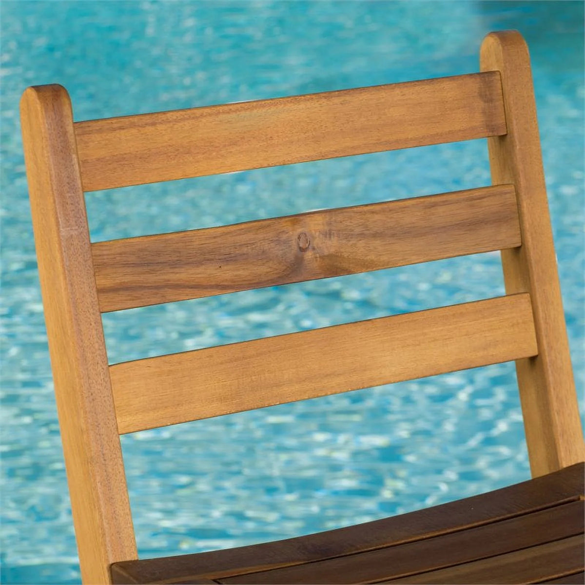 Foldable Outdoor Wood Barstool Set P57475