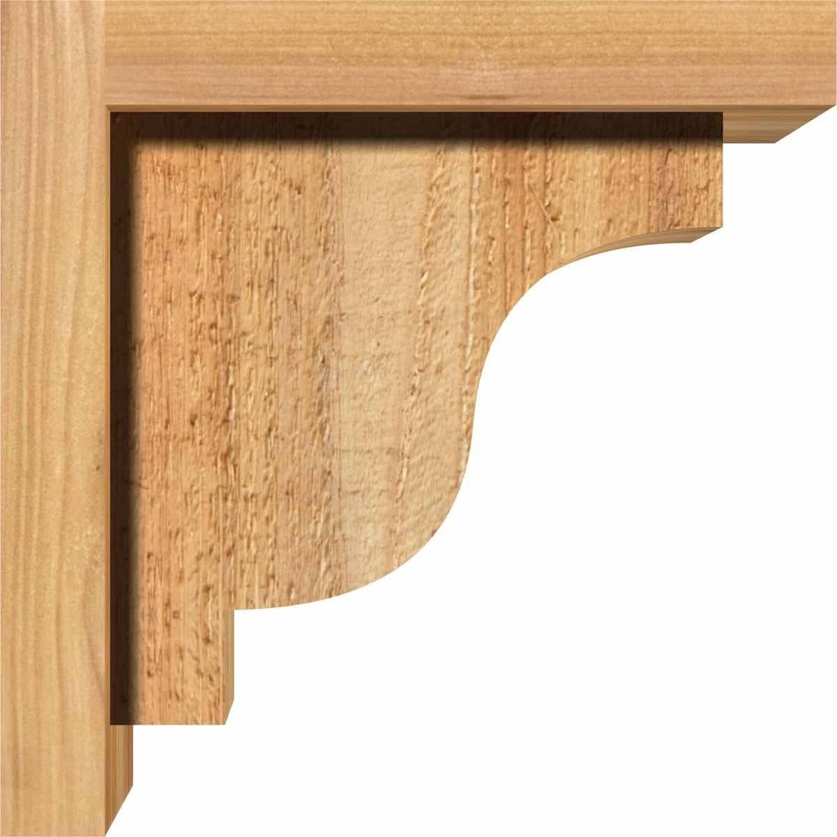 Rough Sawn Corbel with Backplate, Western Red Cedar S241485