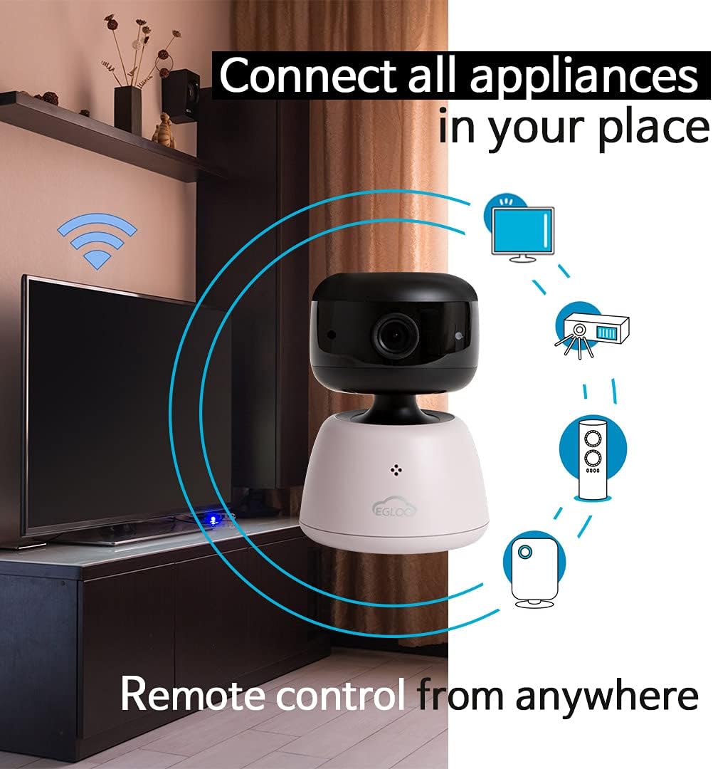 1080P Wi-Fi Smart Home Security Camera with Temperature Humidity Monitor and IR Night Vision G9611