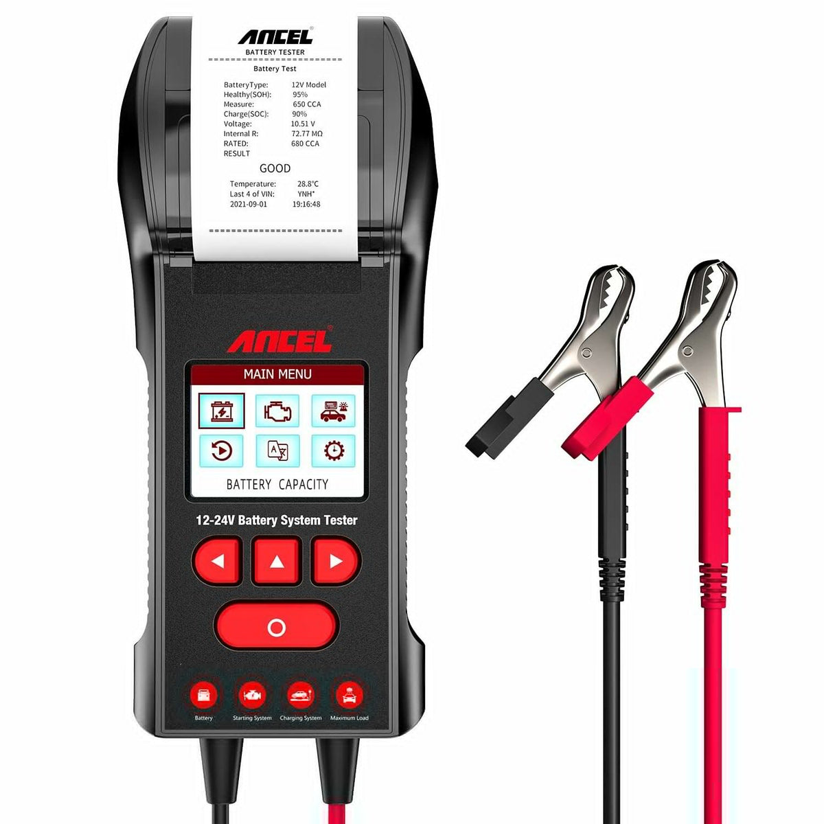 12V/24V Automotive Car Battery Load Tester Tool C119953