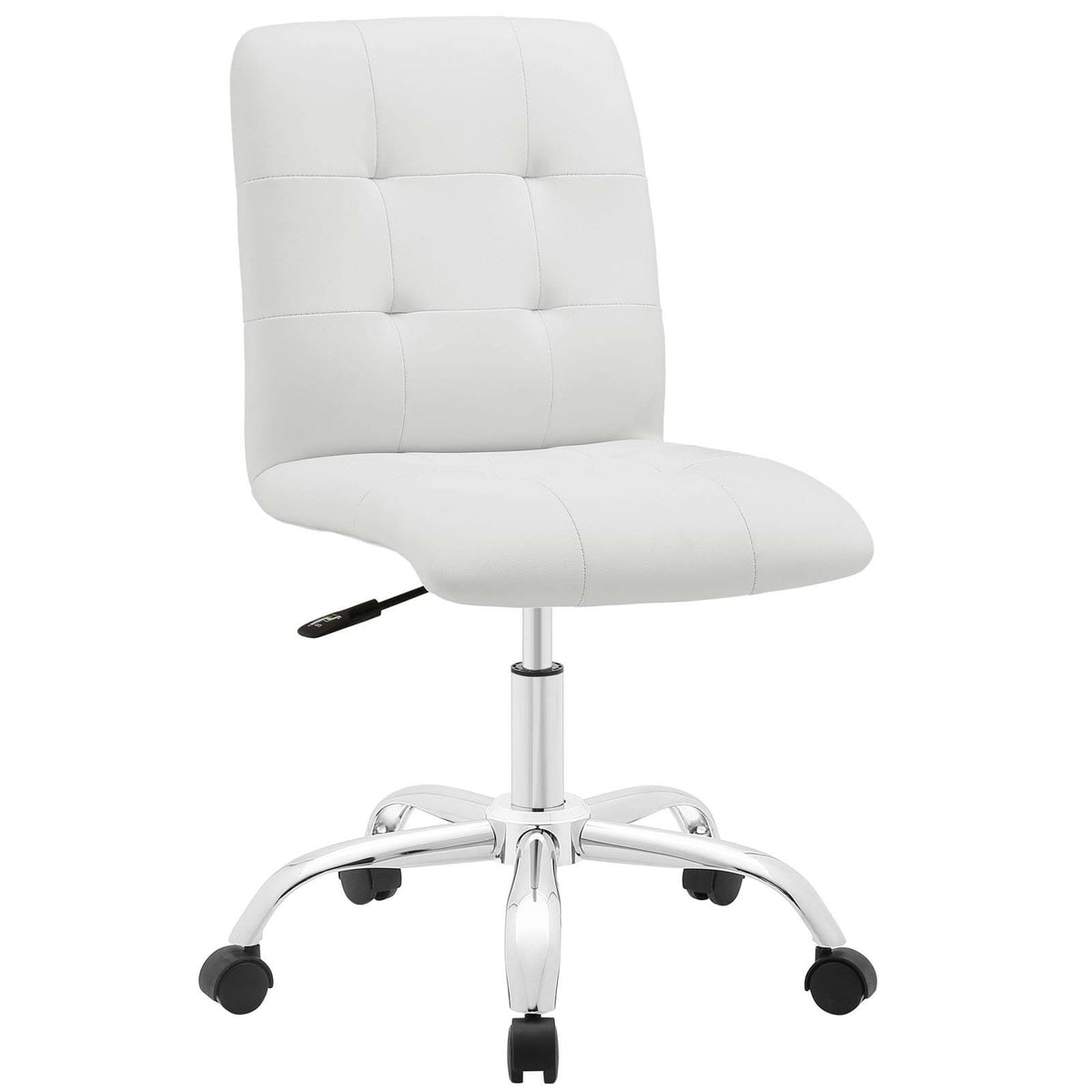 Brown Armless Mid Back Office Chair H471386