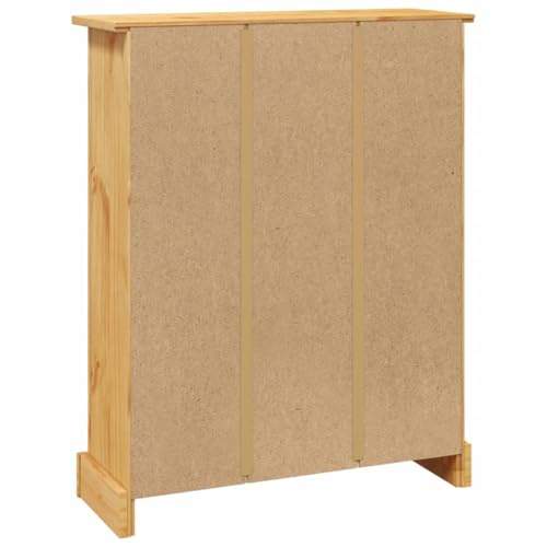 3-Tier Rustic Mexican Pinewood Bookcase Y177