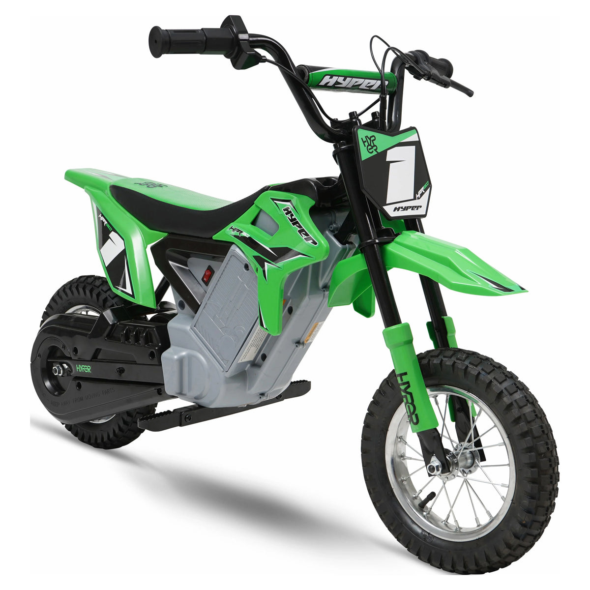 Green 24 Volt Electric Motorcycle Y67840