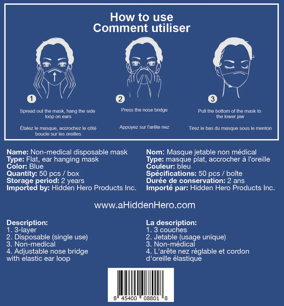 Disposable Face Mask 50-pcs R3240