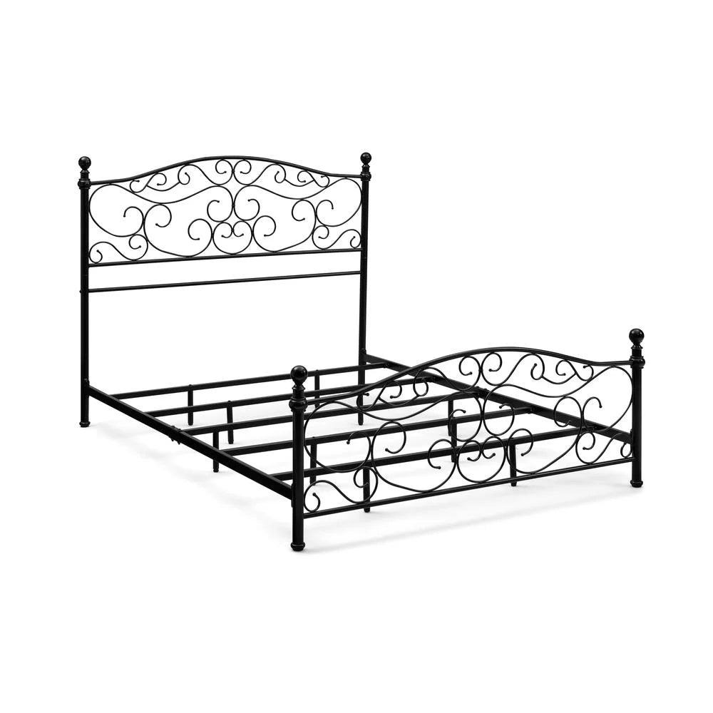 Black King Metal Bed-In-A-Box B7730