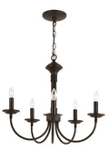 5 Light Black Chandelier T1991