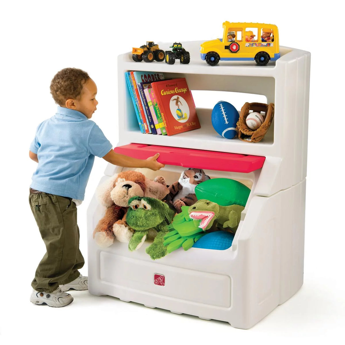 Kids Plastic Storage Bin and Toy Organizer W620100
