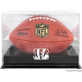Black Football Logo Display Case G2135