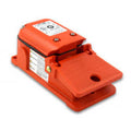 Heavy Duty Industrial Foot Switch Cast Metal, Alert Orange J98657