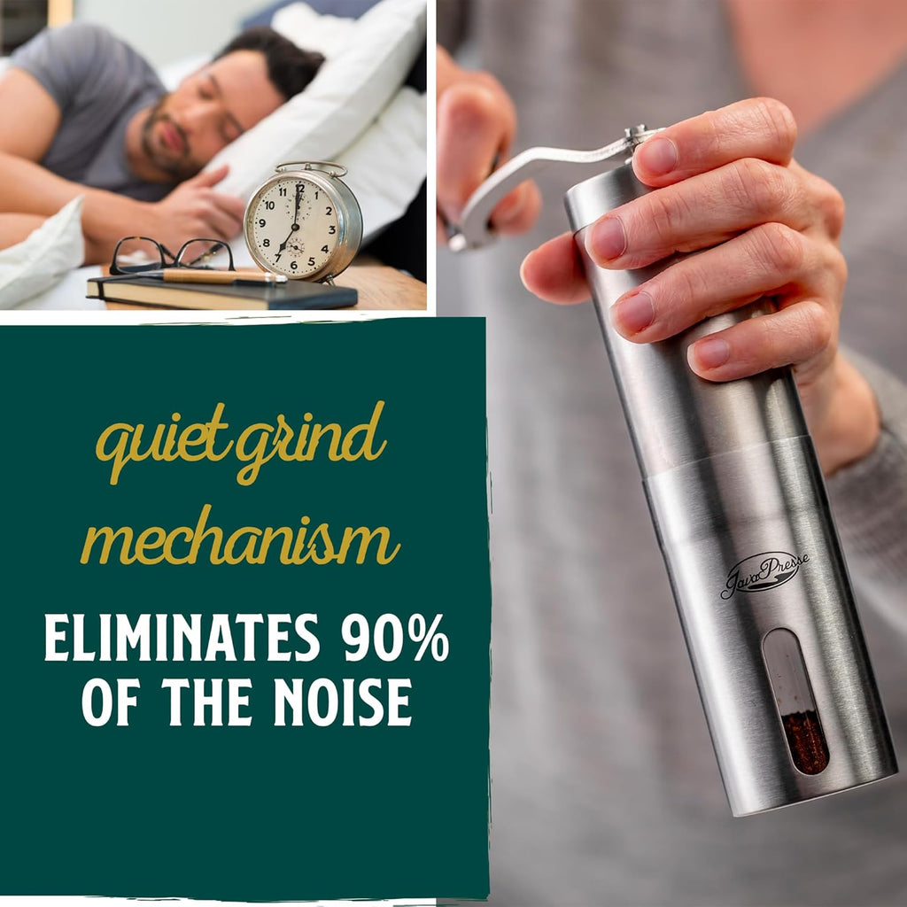 Manual Stainless Steel Coffee Grinder with Hand Crank P837