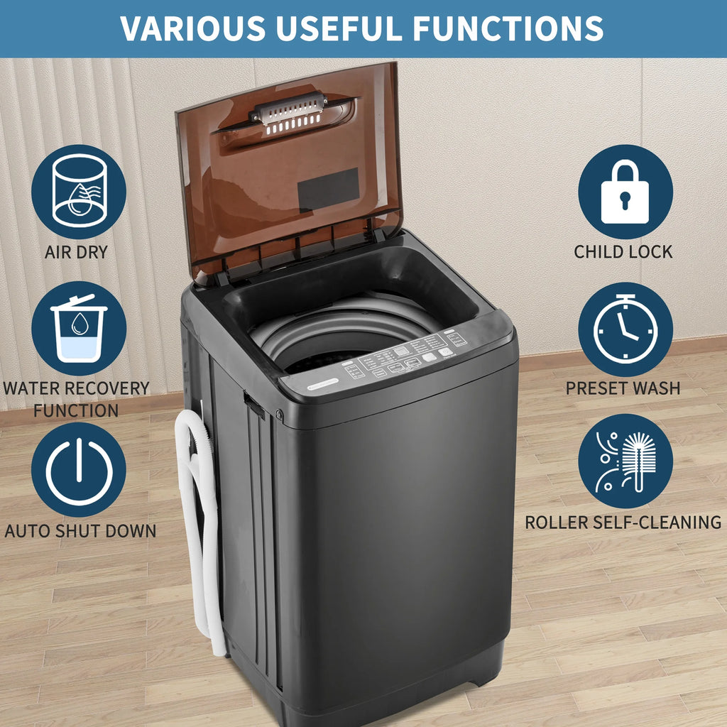 Portable Automatic Washer Machine with Drain Pump 17.6 Pounds R35950